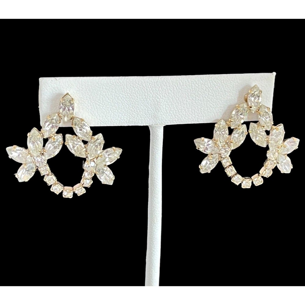 New Ti Adoro Crystal Bridal Earrings Quinceanera Formal Prom - 6S